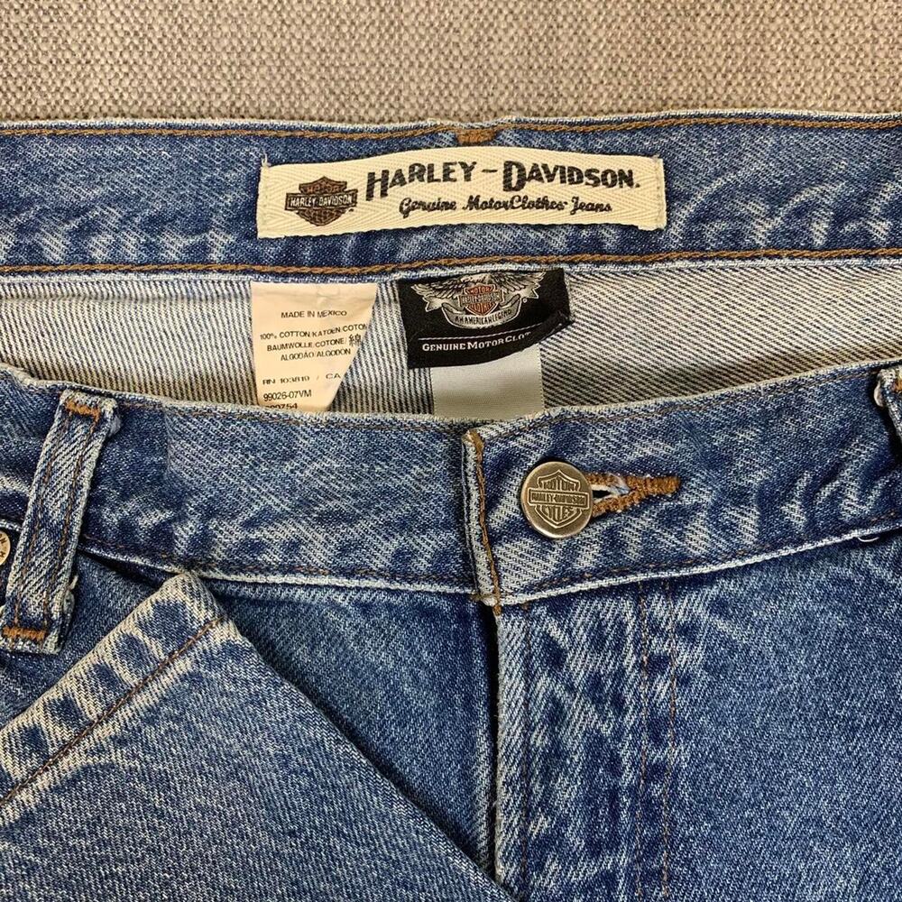 Harley Davidson Western Biker Denim Jeans